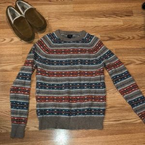 Patterned J. Crew Men’s Sweater NWOT